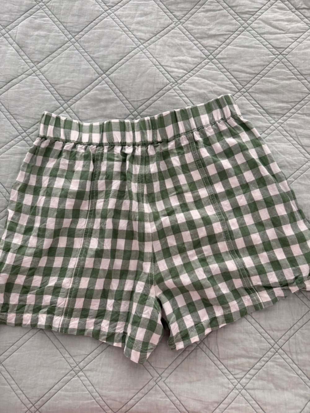 Green Gingham Madewell Shorts | women’s XS - Picture 3 of 3